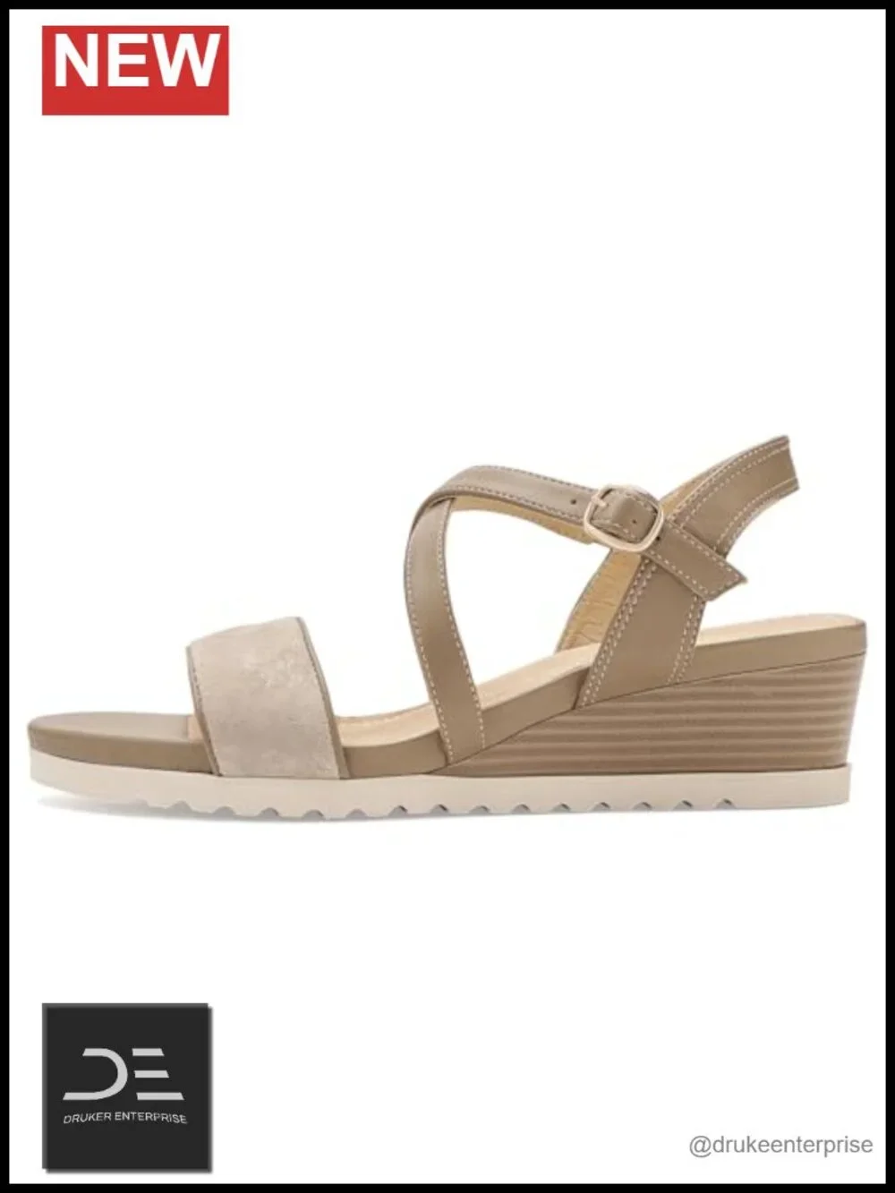 David Tate Koda Women's Wedge Sandals Leather X-Strap Open Toe